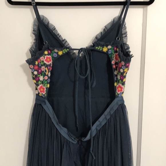 ASOS Embellished Midi Dress with Tulle Skirt - Picture 4 of 7